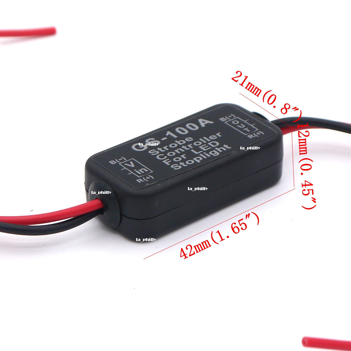 GS-100A 12V Flash Strobe Controller Box Flasher Module LED Brake Tail Stop Light Q