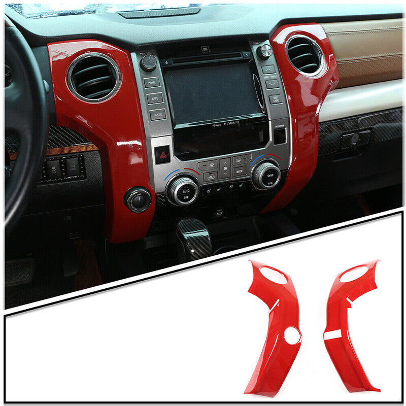 Red center console side air vent socket cover trim for Tenderra 2014 - 2021 n
