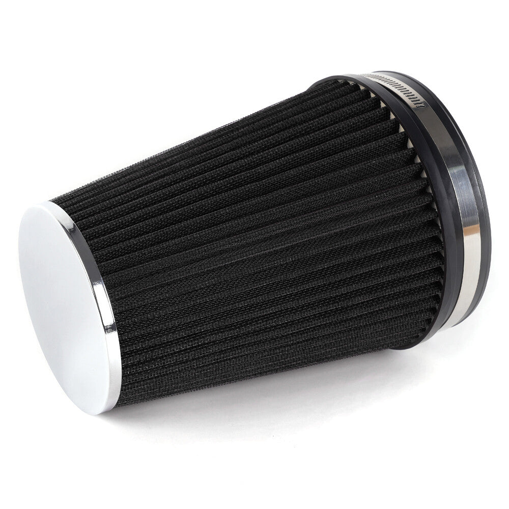 6 152mm Universal Inlet Truck Air Intake Cone Replacement Dry Air Filter BLACK Q