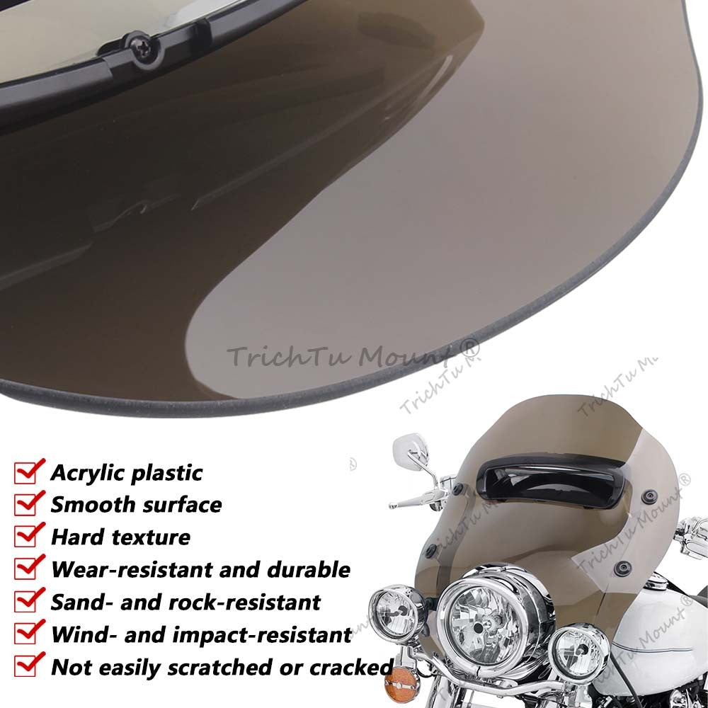 Brown Windshield Wind Splitter for Harley Touring Road King FLHR FLHRXS 1994-Up Q