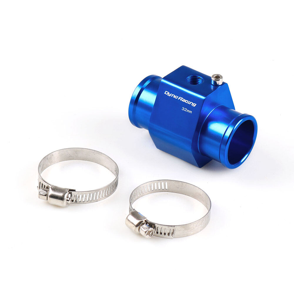 32mm Blue Water Temp Temperature Joint Pipe Sensor Gauge Radiator Hose Adapter