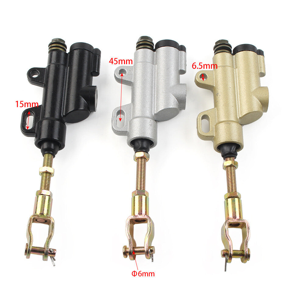 Rear Hydraulic Master Cylinder Brake Pump Caliper Pad Assembly for Pit Dirt bike Q