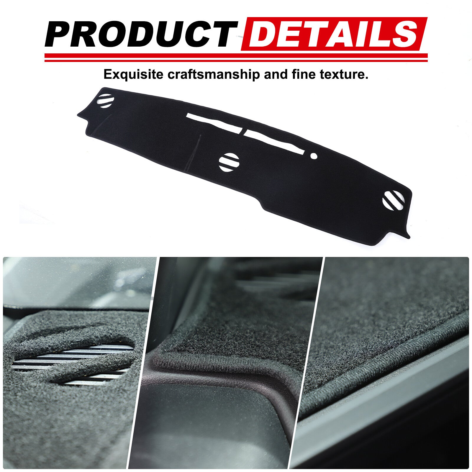 Dashmat Dash Protective Dashpad for LC250 J250 for Land Cruiser Prado 2024 (without HUD) - n