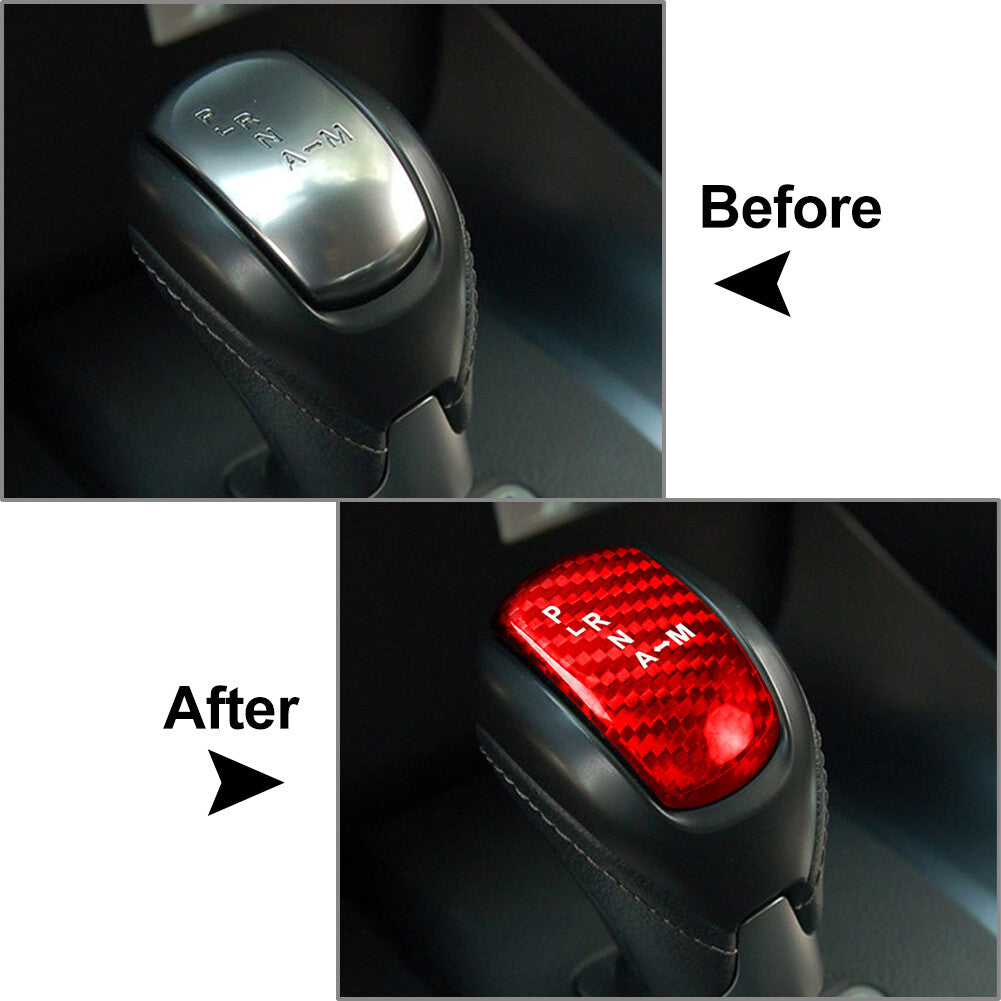 Carbon Fiber Gear Shift Knob Cover Trim for Nissan GTR R35 2008-2016 2012 Q