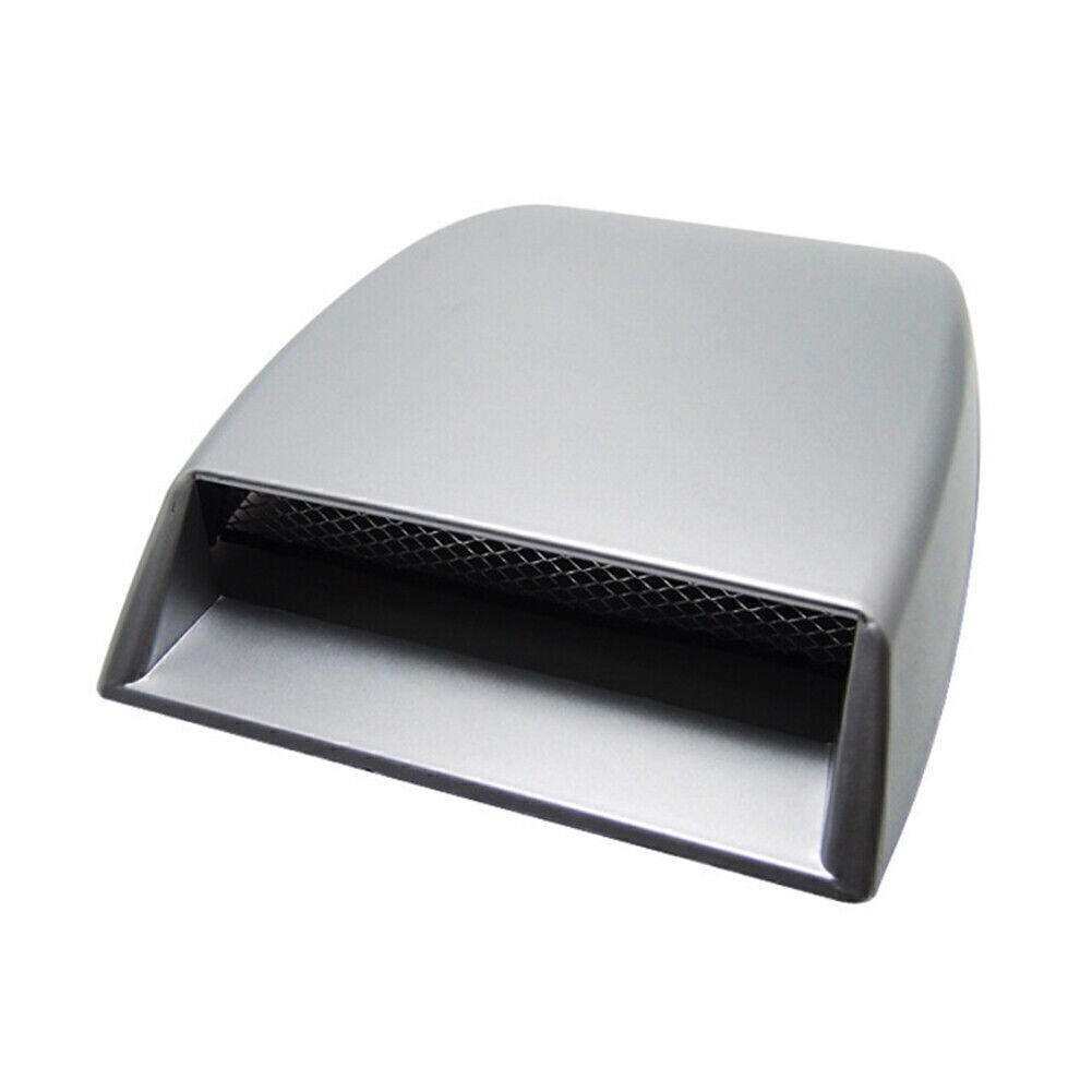 Universal Car Vent Air Flow Intake Scoop Bonnet Hood Decoration Cover Grey