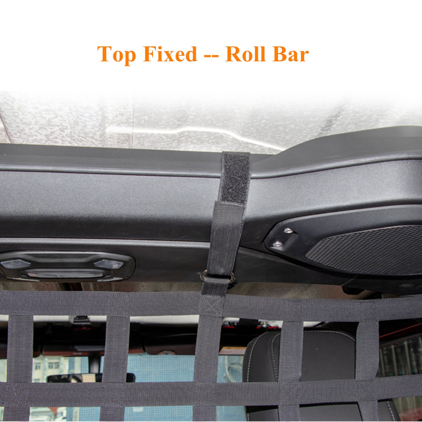 Pet Barrier for Jeep for Wrangler JK JL 2007-2025 Dog Car Barriers Mesh Net Black x1
