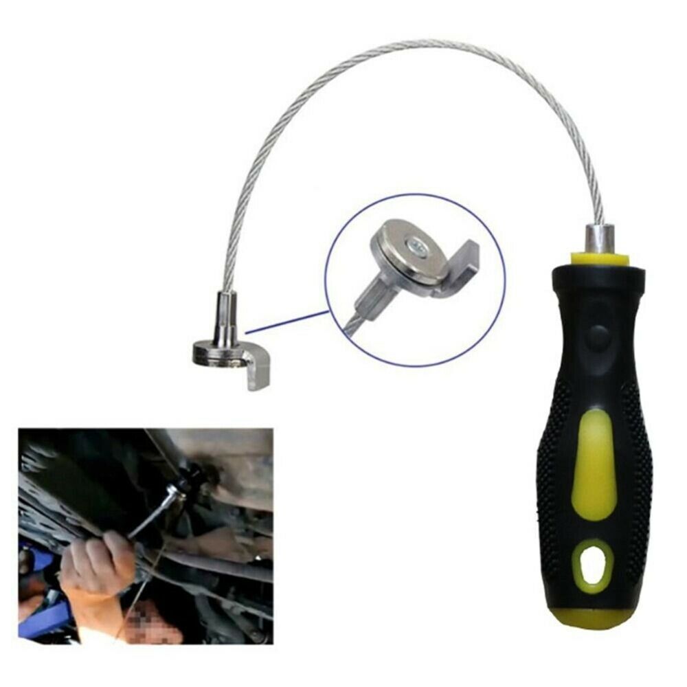 Magnetic Oil Drain Plug Remover Strong Tool Wrench Anti Scald Pan Screw Sleeve Q