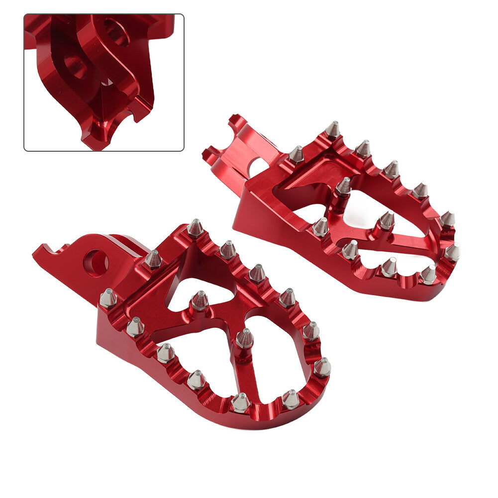 Dirt Bike Footpegs Foot Pedals for Honda CR250 CRF250R for Kawasaki KX450 KX250
