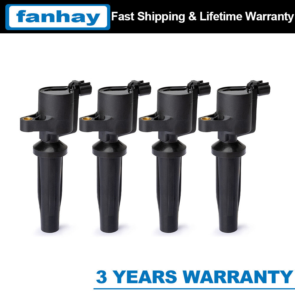 Set of 4 4M5G-12A366-BC Iginition Coil for Ford Escape Ignition Hybrid for Mazda 3 6