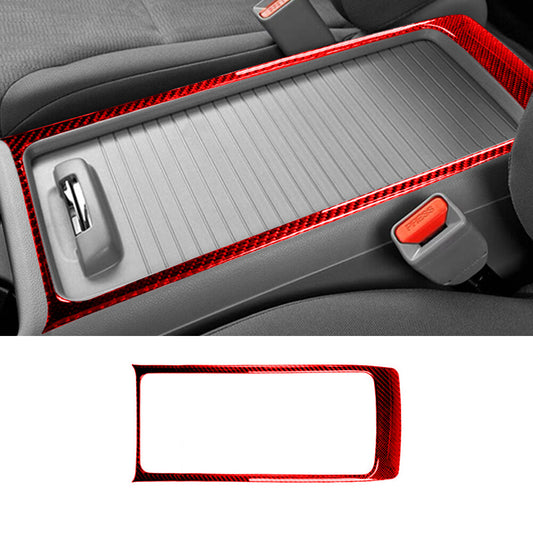 2X Red Carbon Fiber Interior Gear Shift Cover Trim for Mazda MX-5 Miata 2009-15 v