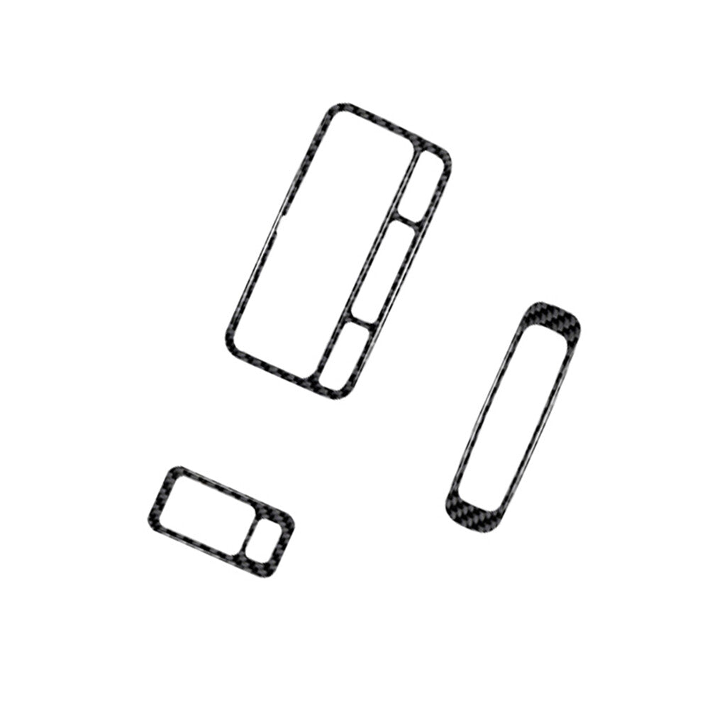 2Pcs Carbon Fiber CD Control Panel Cover Trim for Cruze 2009-2015 v