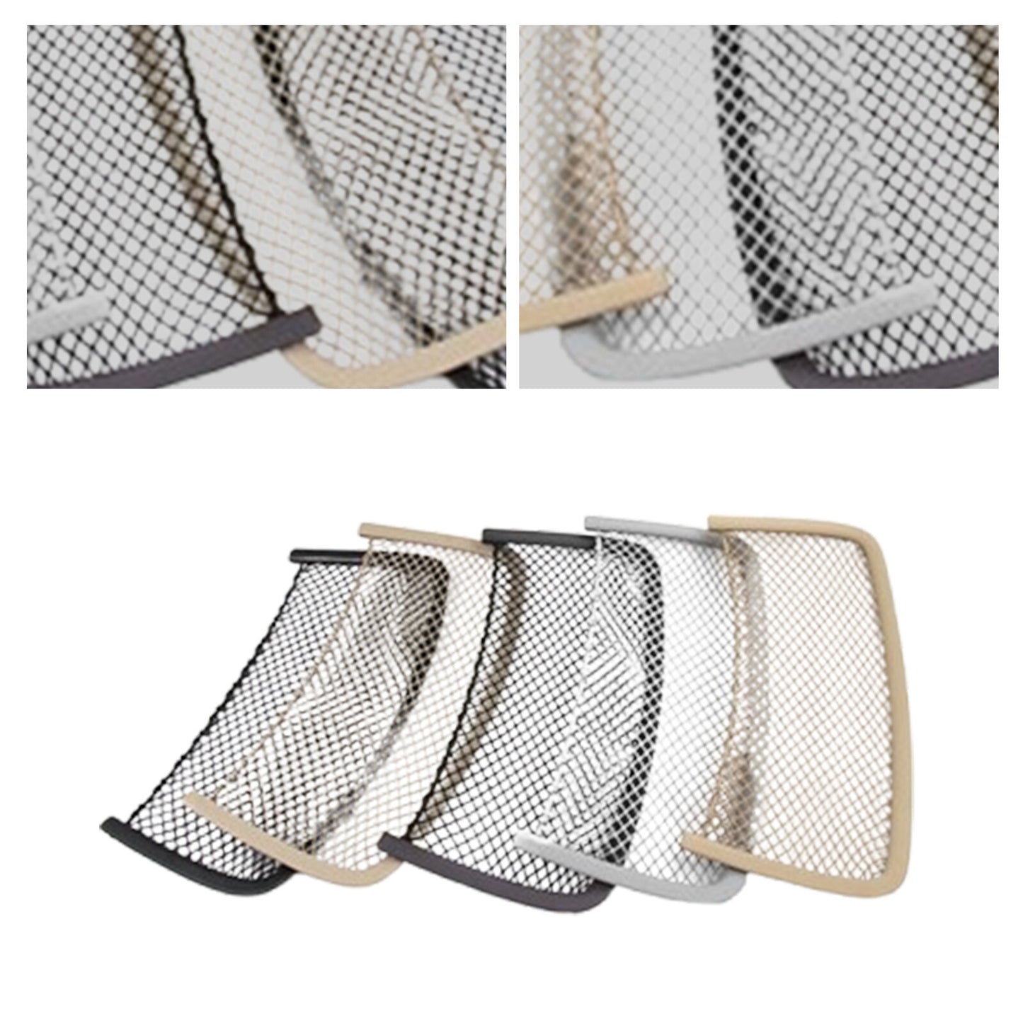 1pc Front for Seat Back Storage Pocket Net Black for Mercedes Benz W166 W251 W164 Q