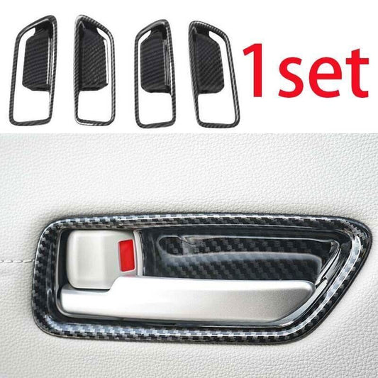 for Toyota for Corolla Cross 22-24 4P Carbon Fiber Style Inner Door Bowl Frame Trim
