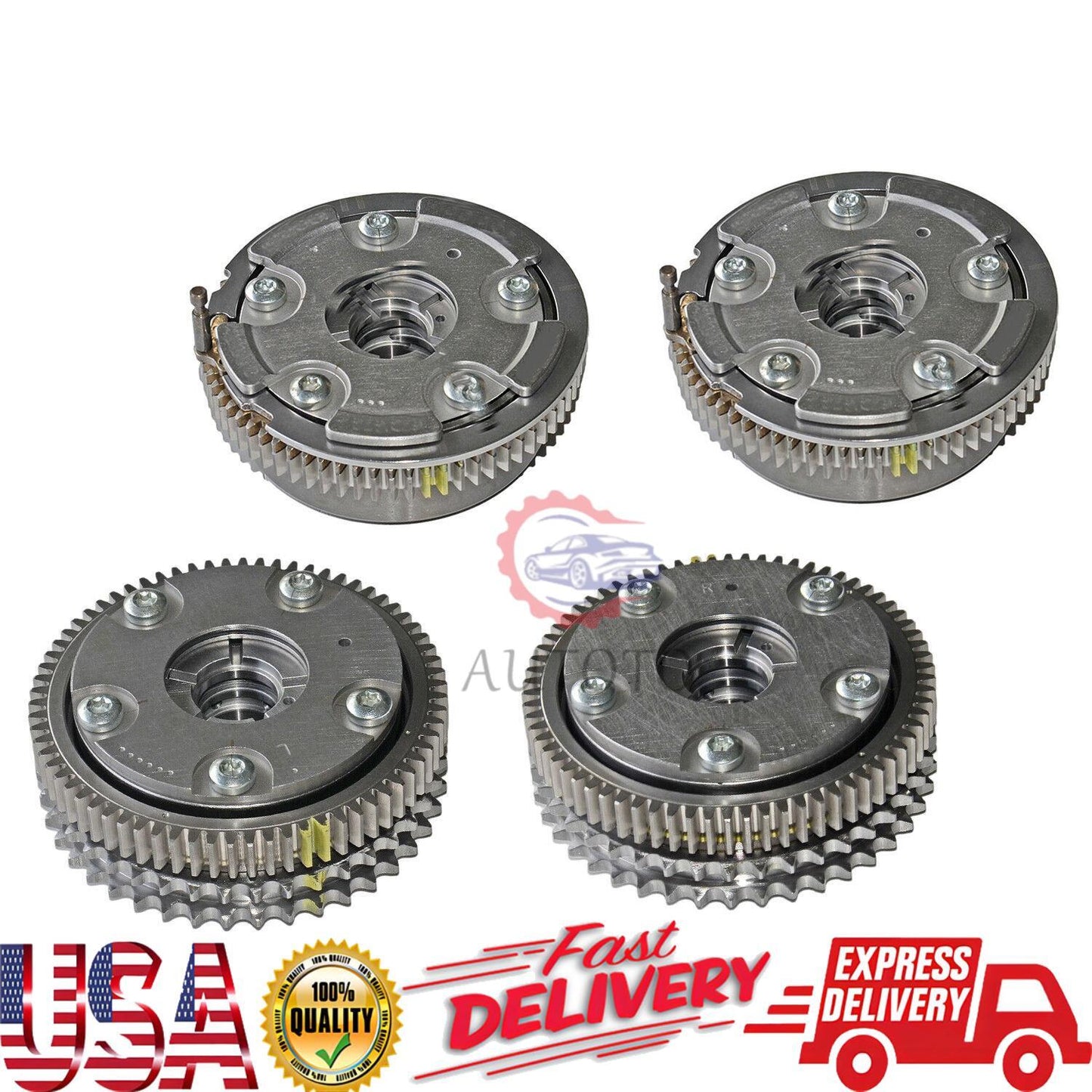 4PCS Intake Exhaust Camshaft Adjusters Fits For W203 W211 W164 W221 Left Right