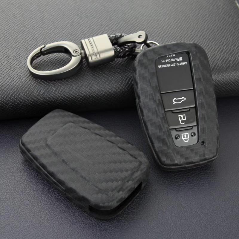 for Toyota for Camry for Corolla C-HR LC150 for Smart Key Fob Chain Cover Case Accessories