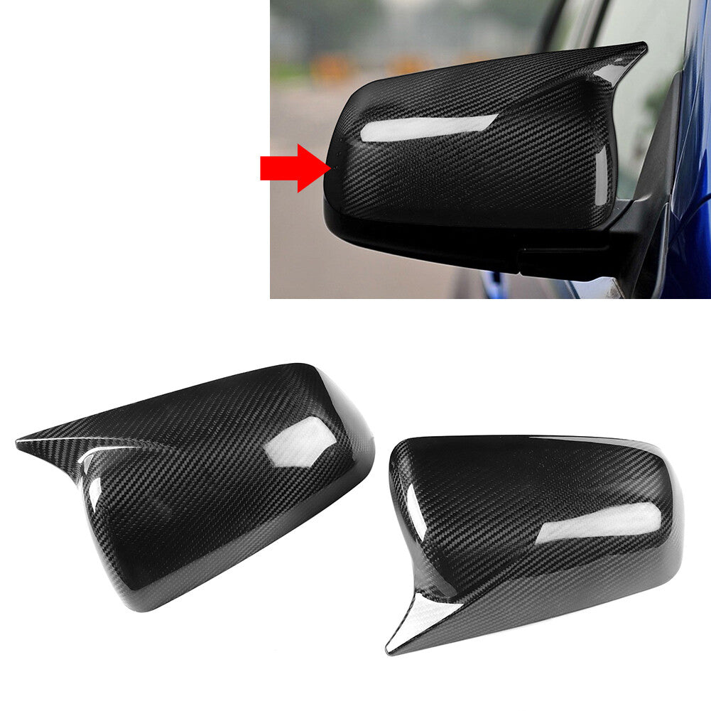Carbon Fiber Rearview Mirror Cover Cap for Mitsubishi Lancer X 10 EVO 2008-2012