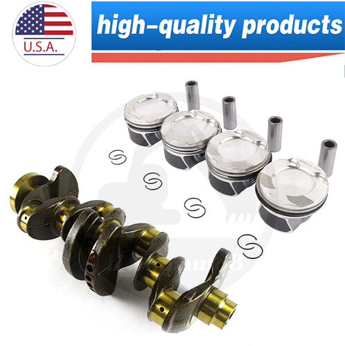 Engine Crankshaft+4X Pistons Rings Kits for BMW N20 125i 320i 320i 428i 528i 2.0