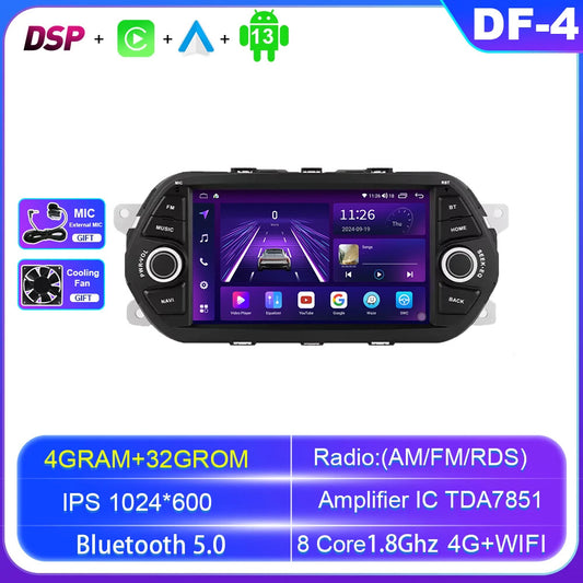 Android CarPlay Car Radio for FIAT TIPO EGEA 2015-2017 GPS Stereo Player Screen