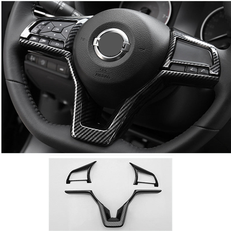 ABS Carbon Look Steering Wheel Decor Frame Trim For Versa 2020 21 22 2023 n