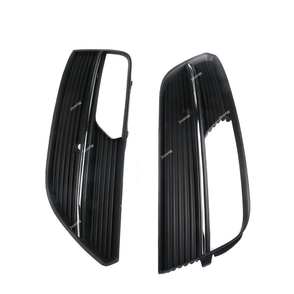 2Pcs Left +Right Chrome Fog Light Lamp Grill Vent Grille for AUDI A3 Hatchback