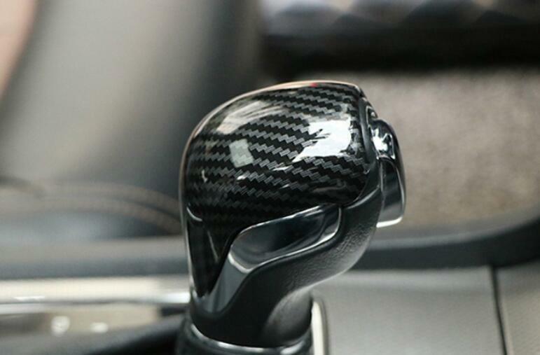 Carbon Fiber Central Console Gear Shift Knob Trim Fit for Chevrolet Blazer 19-21