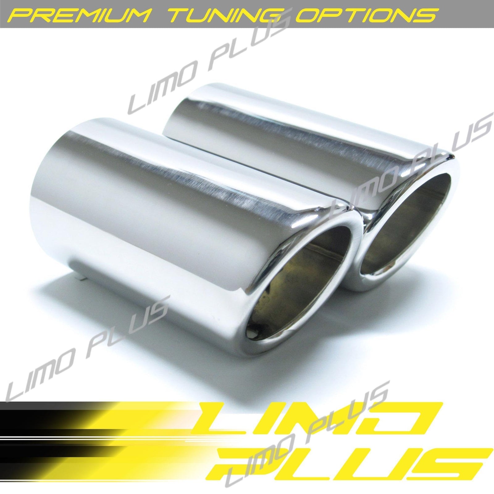 A pair of 275 inch for CHRome exhaust muffler tips for for Mazda MX-5 Miata ND 2015+- v