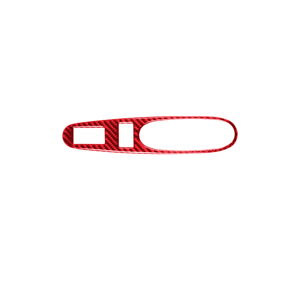 Red Carbon Fiber Central Console Cover Trim For 86 for Subaru BRZ 2016-2020 v