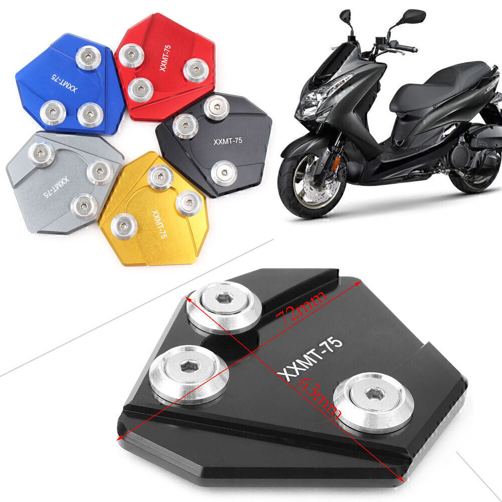 Kickstand Side Stand Pad Extension Plate Fit for YAMAHA SMAX155/Cygnus 2013-2015 Q