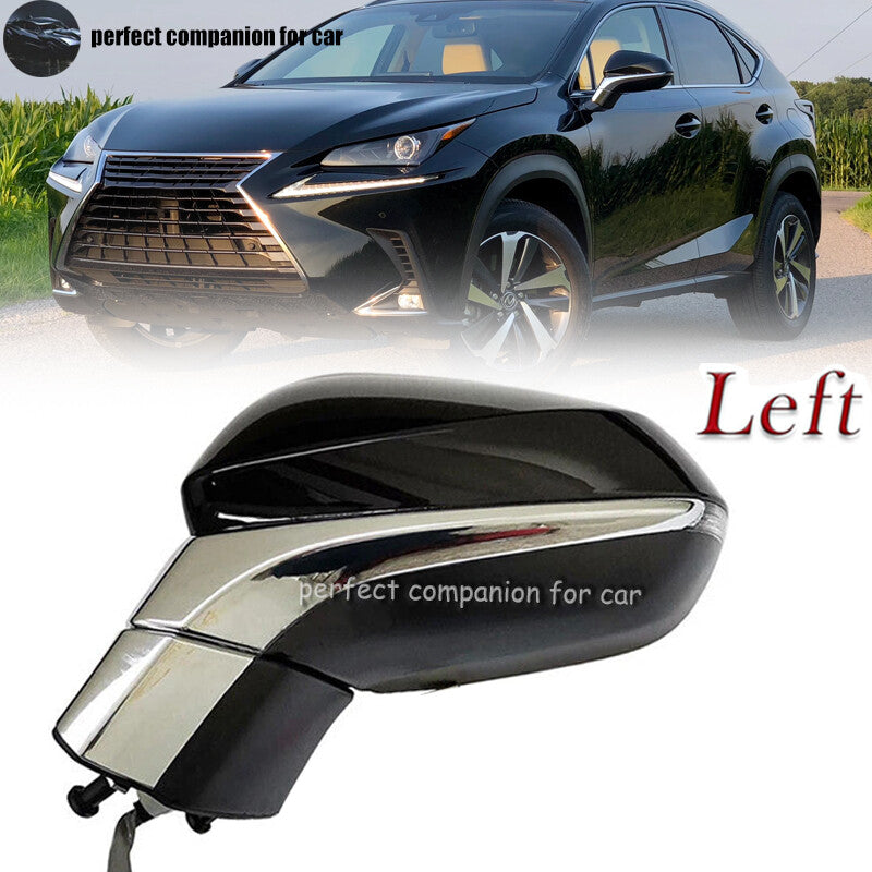 LH Side Mirror 8-Pin Power Heated Folding Turn Signal for Lexus NX 2015 - 2020