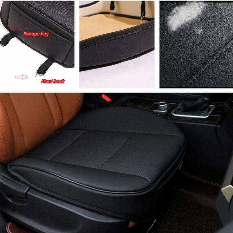 Black 1x PU Leather Car Front for Seat Cushion Protector Cover Car Screwdriver n