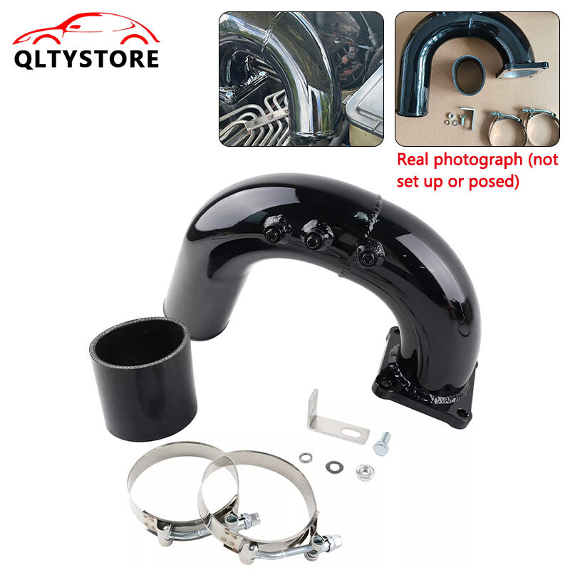 High Flow Intake Elbow Pipe for 03-07 for Dodge for Ram 5.9L Turbo Diesel Black Q