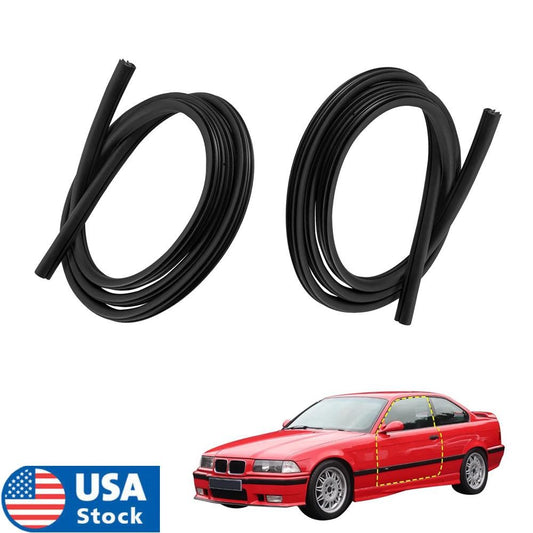 2x Car LH+RH Door Seal Rubber 51711977727 51712138957 for BMW E36 Coupe 2 Door