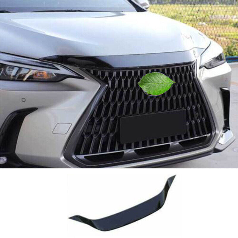 Engine Hood Grille Cover Trim Gloss Black for Lexus NX 250 350h 450h+ 2022-2024