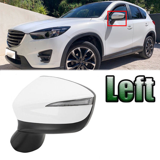 Left Door Side Mirror W/ Signal Blind Spot 9pin for Mazda CX5 2015 2016 2017 v