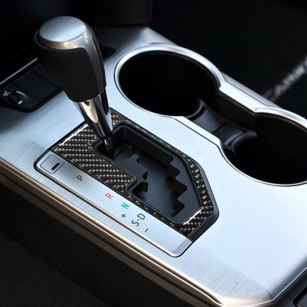 Interior Carbon Fiber Gear Shift Console Trim Cover for Toyota for Camry 2012-2014