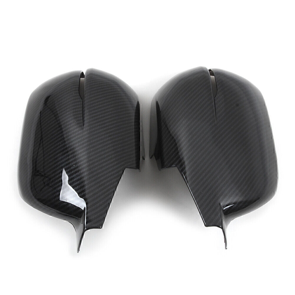 Carbon Fiber style Rearview Side Mirror Cover Cap Trim for Honda CR-V 2017-19 18