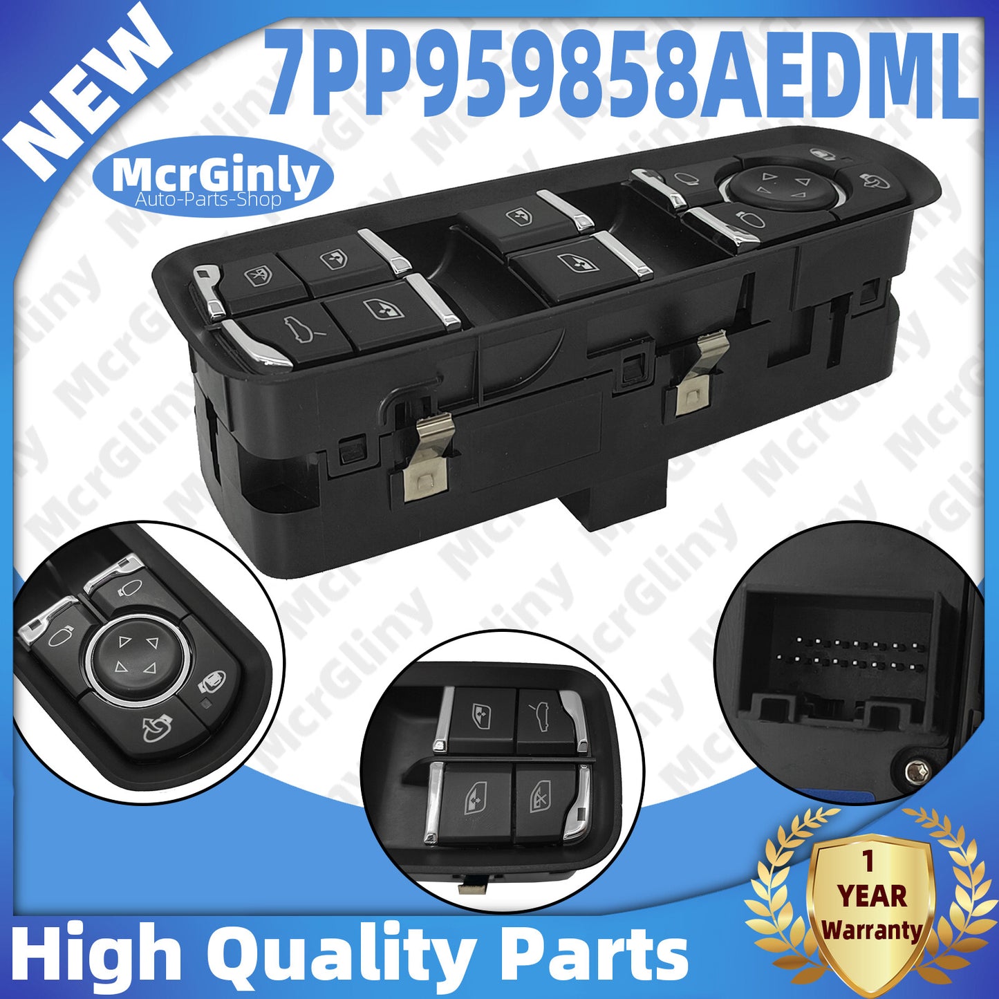 Master Power Window Switch 7PP959858AGDML for Macan, for Panamera , for Cayenne n