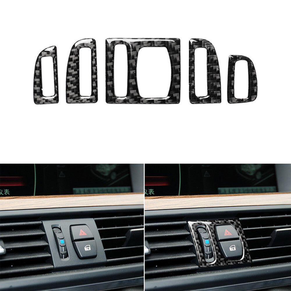 for Lincoln for Navigator Carbon Fiber Front Center Cupholder Cover Trim 2007-2014 v