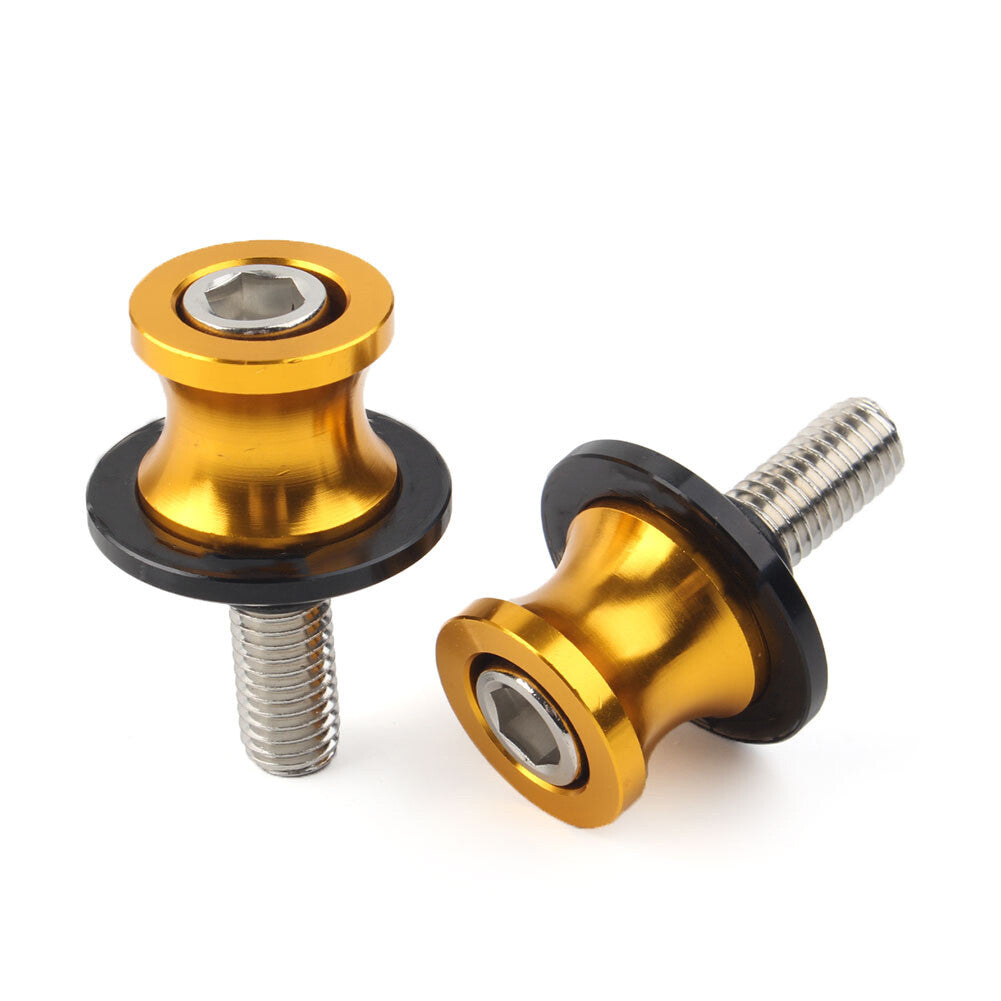 10mm CNC Swingarm Spools Slider Swing Arm Stand for KAWASAKI ZX6R 1998-2011 Gold
