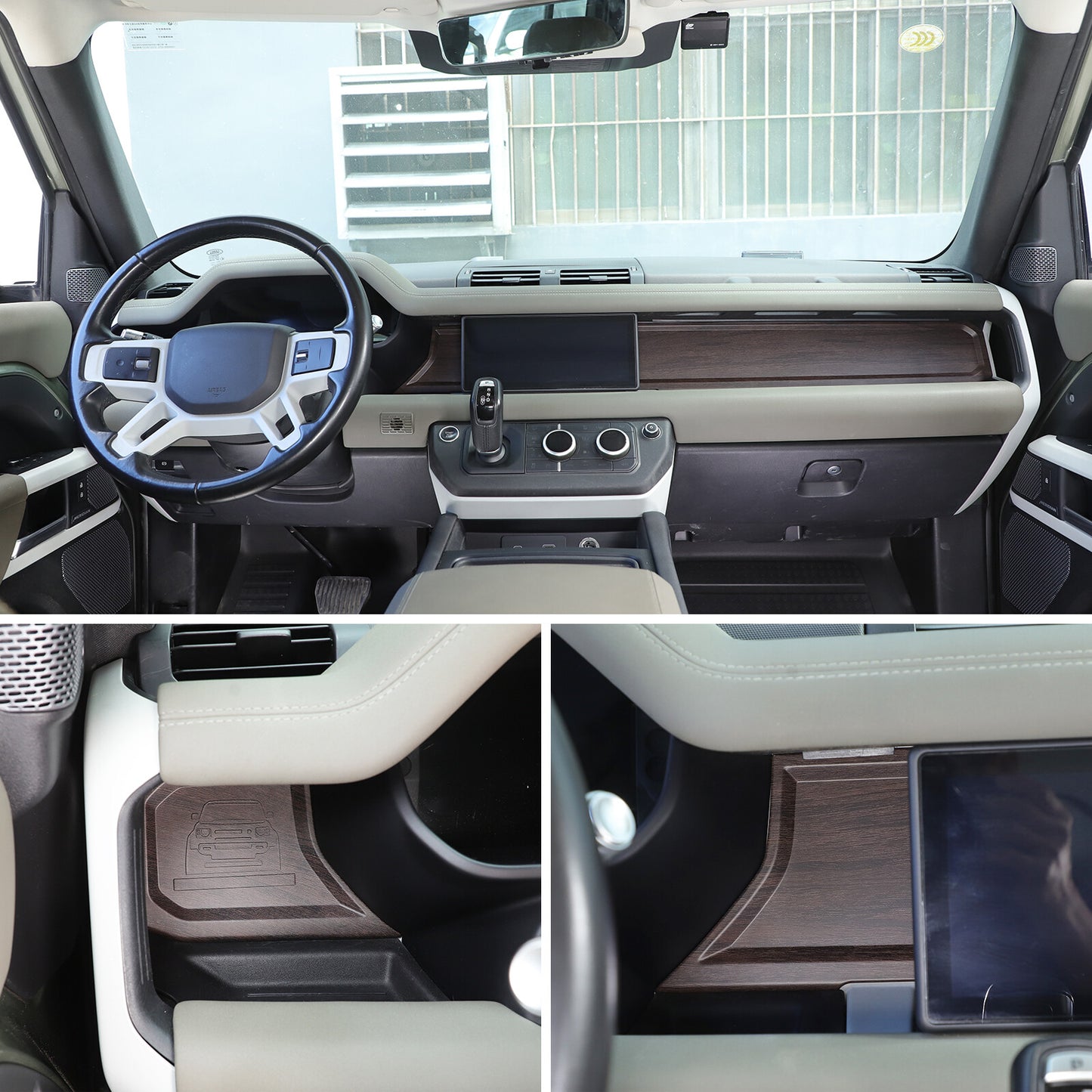 Dashboard panel center console for Land Rover for Defender 2020 - 2023 Oak 3-piece set n