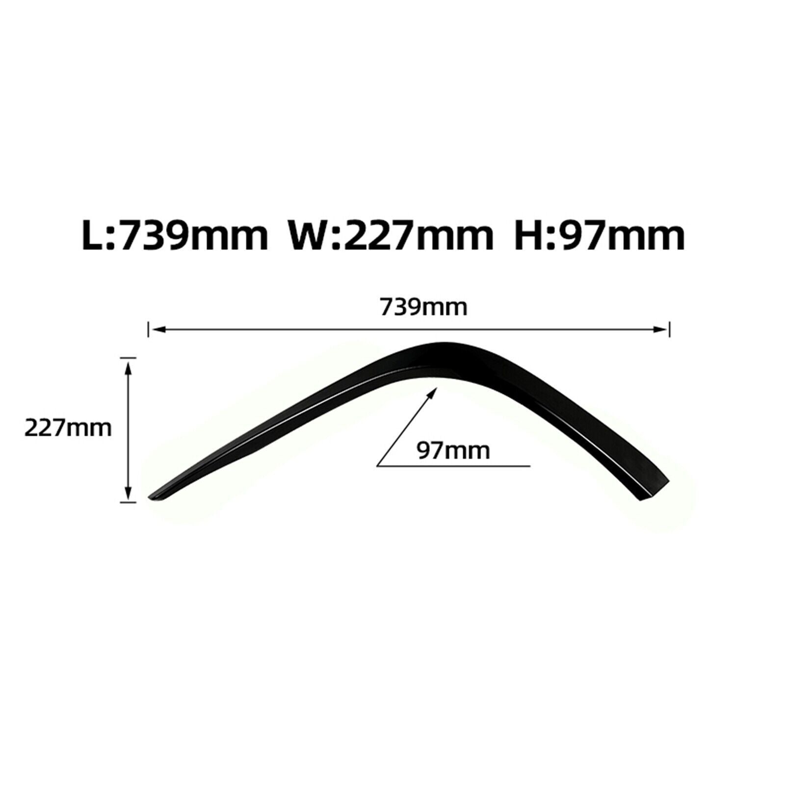 2X Front Side Vent Fog Light Trim for Camry SE XSE 2018-2020 2019 Black n
