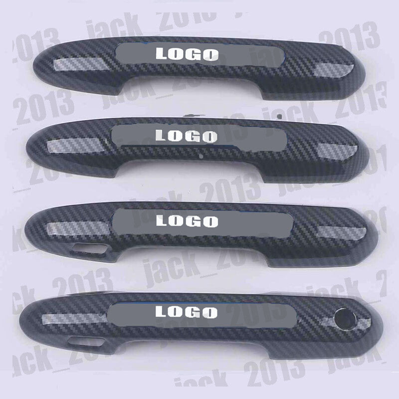 for Toyota Highlander 2020-2023 Carbon Fiber ABS Car Door Handle Cover Trim 4pcs