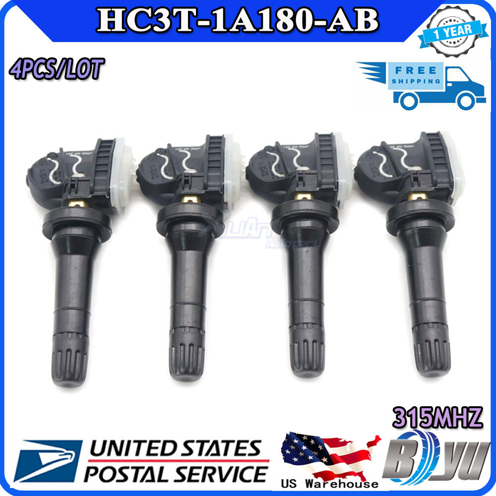 4-Piece Tire Pressure Sensor TPMS F2GT-1A1A180-AC for Super Melting v