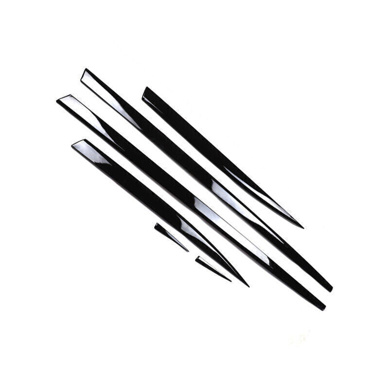 Piano Black Side Door Body Guard Molding Cover Trim for Jaguar F-PACE 2019-2022