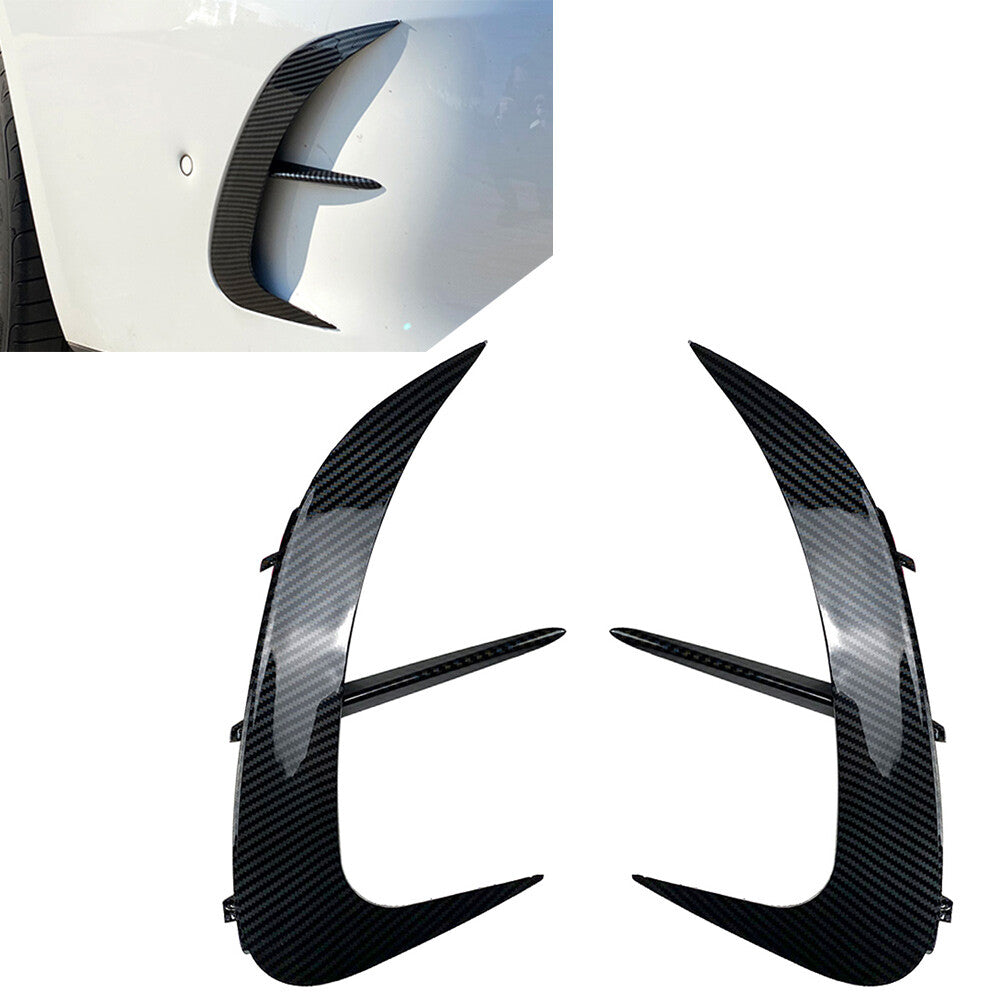 Rear Bumper Vents Splitter Spoiler Canard Carbon for Mercedes Benz C-Class W206 Q