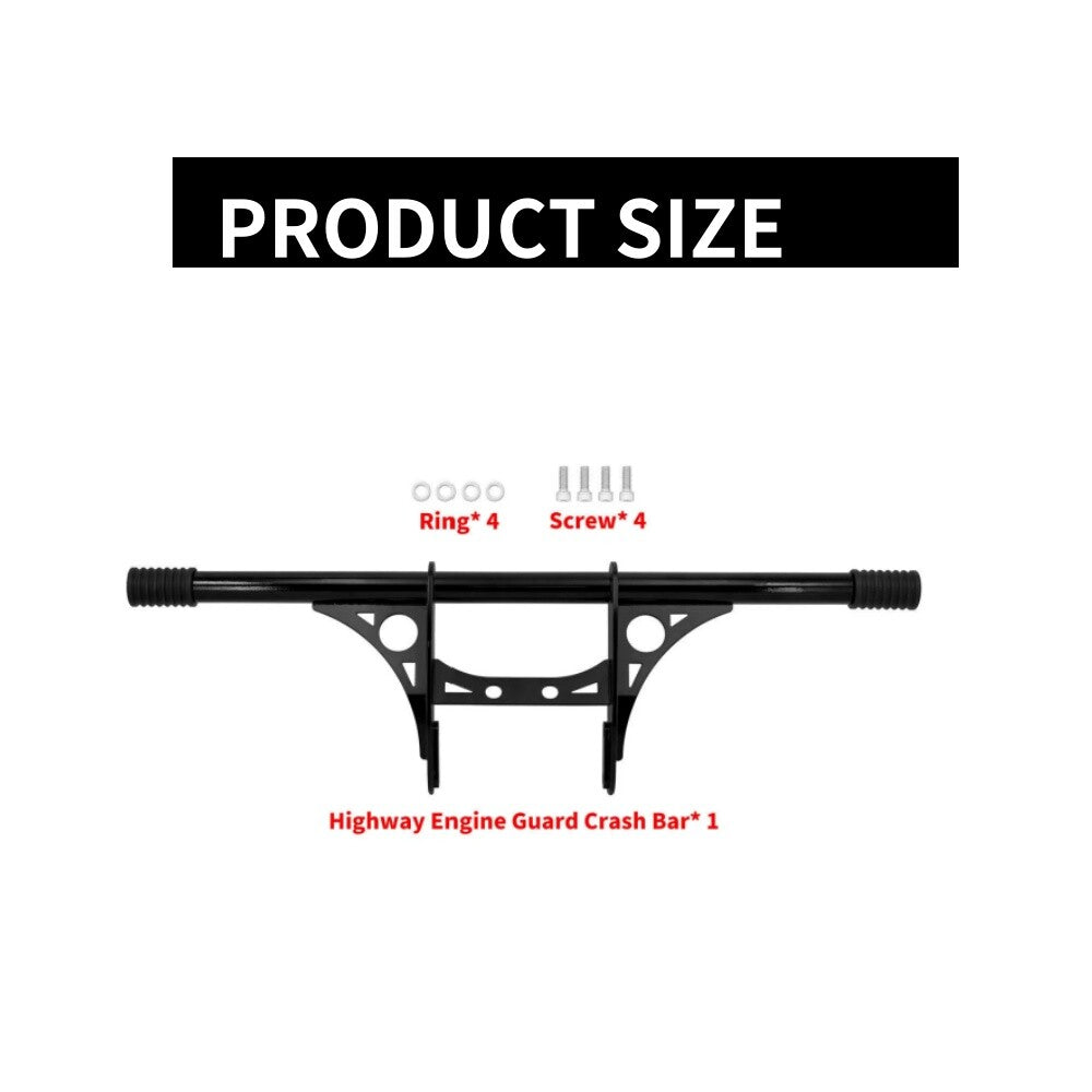 Suitable for Harley Sportster irons XL883 XL1200 front engine highway collision bar, black. n