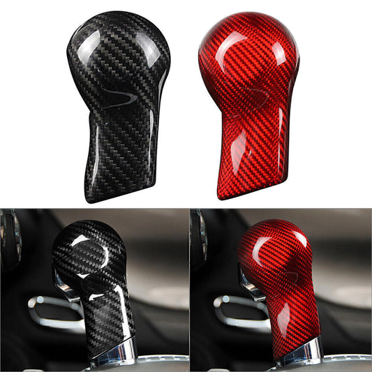 Carbon Fiber Inner Car Shift Knob Cover Shell Fit for Chevrolet Camaro 2010-2015 14 Q