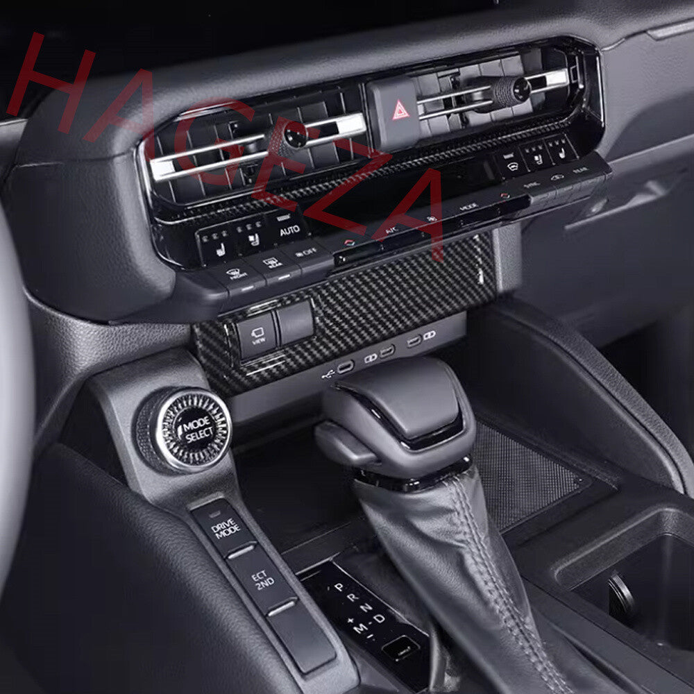 Carbon Fiber ABS Cigarette Lighter Panel Cover For Toyot@ for Land Cruiser LC250 24+