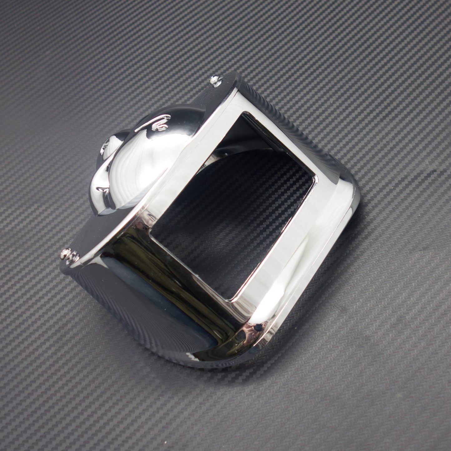 Motorcycle Chrome Skull Tail Light Collar Cover for Harley Touring FLHRC FLHTC Q