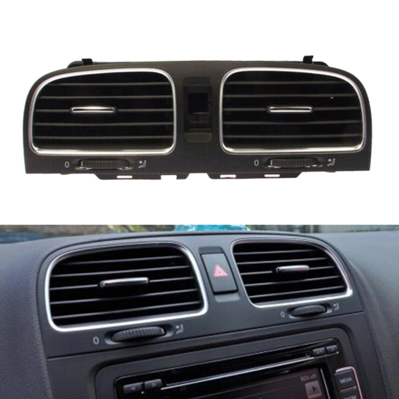 Middle Black Front Dashboard Air Outlet Vent for VW for Golf GTI MK6 2009-2013